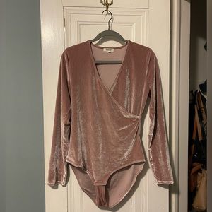 Madewell velvet bodysuit
